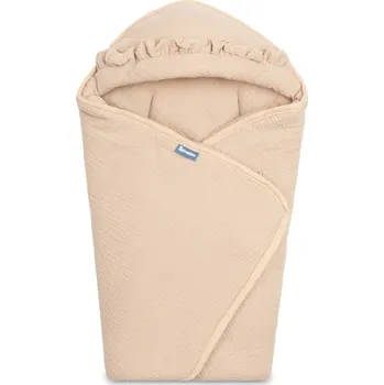 Zavinovačka SENSILLO Zavinovačka 2v1 do autosedačky, kočárku, mušelín, bavlna, béžová