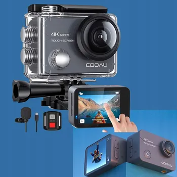 IP kamera SPORTOVNÍ KAMERA WIFI 4K 20MP DOTYKOVÝ LCD EIS STABILIZACE MIKROFON