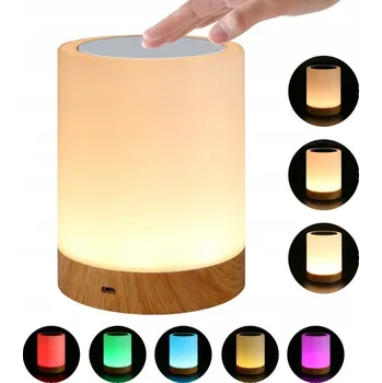 Lampička Bezdrátová Noční Lampa Barevná RGB Dotyková