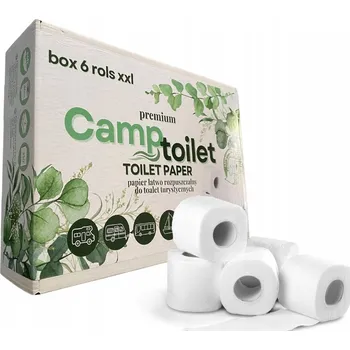 Toaletní papír Toaletní papír CAMPTOILET pro turistické toalety, rozkladový, 6 rolí