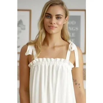 Dámské noční prádlo Noční košile Doctor Nap 5309 - viskóza Krémová XL