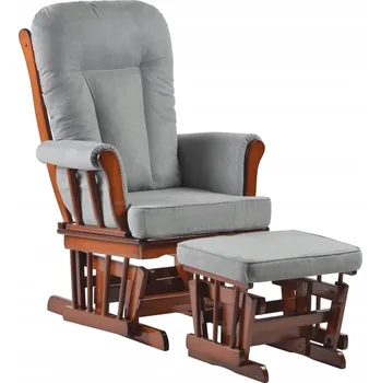 Křeslo Houpací křeslo Kondela šedé