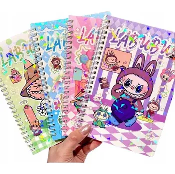 Zápisník Linkovaný zápisník A5 Jelly Pens LABUBU, 60 listů