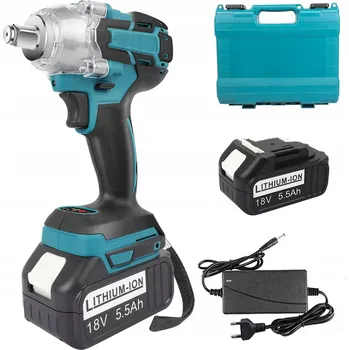 AKU RÁZOVÝ UTAHOVÁK ŠROUBOVÁK 18V 650NM + 2 LITHIOVÉ BATERIE