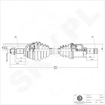 Poloosa kola Přední levá hnací hřídel Citroën C4 C5 Opel Grandland Peugeot 3008 5008 508 Vauxhall Grandland 9677916280 ESEN SKV