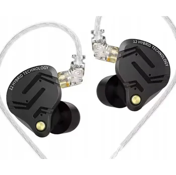 Sluchátka Drátová sluchátka do uší KZ ZS12 PRO X černá