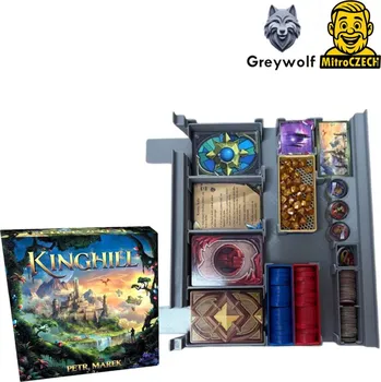 Příslušenství k deskovým hrám Insert pro deskovou hru Kinghill. Barva: Černá