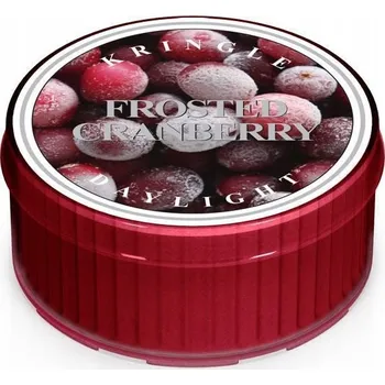 Svíčka Parafínová čajová svíčka Frosted Cranberry Kringle Candle 1 ks