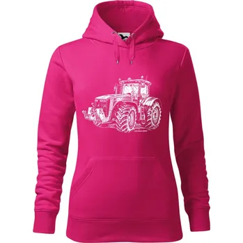 Dámská mikina Mikina - John Deere 8370R Barva: Purpurová (40), Velikost: XXL, Střih: Dámské