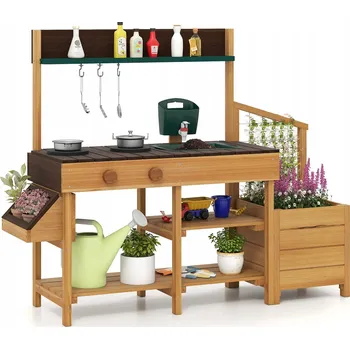 Dětská kuchyňka Zahradní kuchyňka pro děti Kuchyňka s bylinkovou zahrádkou pro děti