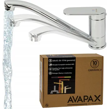 Vodovodní baterie Kuchyňská stojánková baterie Avapax LUNEPO, stříbrná