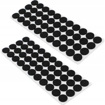 Podložka pod nábytek 88x KADAX FILCOVÉ PODLOŽKY POD NÁBYTEK ŽIDLE 20MM SAMOLEPICÍ ČERNÉ