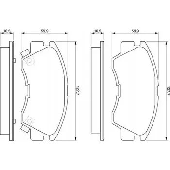 Brzdová destička PŘEDNÍ BRZDOVÉ DESTIČKY 0 986 460 978 BOSCH