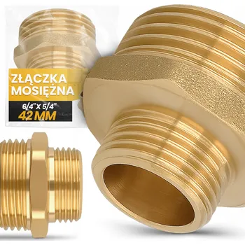 Instalatérský materiál Nátrubek KONEKTOR 6/4x5/4 VNĚJŠÍ ZÁVIT REDUKČNÍ Vsuvka Redukční objímka Potrubní spojka GE-T