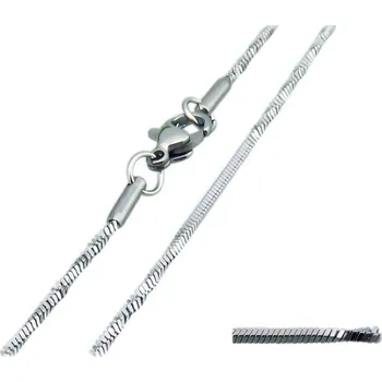 Řetízek Ocelový řetízek 420x1.2mm s karabinkou, váha 4g, elegantní design pro každodenní nošení.