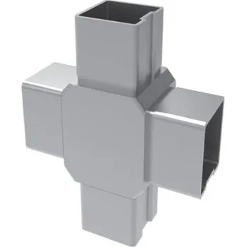 Zábradlí ČTYŘNÁSOBNÁ SPOJKA PROFILU 40X40 / AISI 316 SATÉN