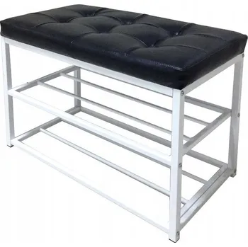 Botník Botník Kondela 70 x 45 x 35 cm bílá, černá