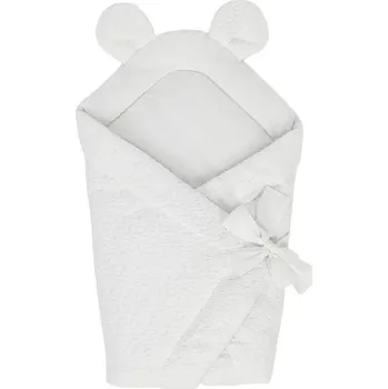 Zavinovačka Bílá dětská zavinovačka z materiálu bouclé 35x65 cm – Meowbaby ID_1822098