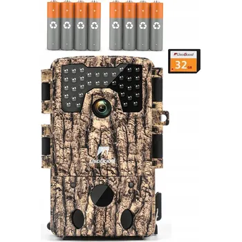 Bezpečnostní kamera KAMERA MYŚLIWSKA 48MP 4K EKRAN IPS 2" VODĚODOLNÁ IP66 NOČNÍ VIDĚNÍ SD 32GB