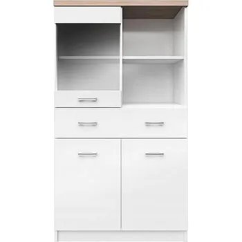 Komoda Skříňka bílá matná 145 x 80 x 33 cm Kondela