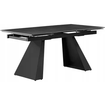 Jídelní stůl Kuchyňský stůl Kondela obdélníkový šedý 90 x 160 x 75 cm