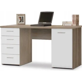 Psací stůl Obdélníkový psací stůl Kondela 137 x 60 x 76,3 cm, dub sonoma