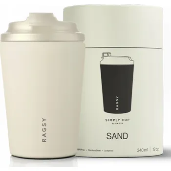 Termohrnek Termohrnek Simply Cup s keramickým vnitřkem 340 ml - Písková