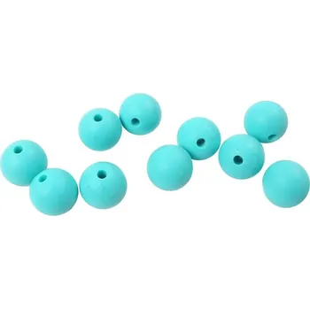 Příze Silikonový korálek 12mm Tyrkysový (Silikonový korálek 12mm Tyrkysový)