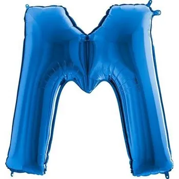 Nafukovací balónek písmeno M modré 102 cm - Grabo