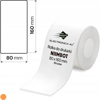 Speciální papír Bílé samolepicí etikety samolepky termální Niimbot K3 80x160mm