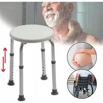 Koupelnové sedátko STOLIČKA DO SPRCHY, SPRCHOVÁ STOLIČKA PRO SENIORY, NASTAVITELNÁ, ROBUSTNÍ