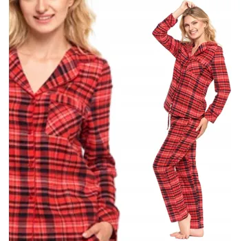 Dámské pyžamo Moraj dámské pyžamo bavlna červené, velikost 3XL