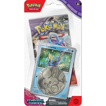 Sběratelská karetní hra Pokémon TCG: Scarlet & Violet Temporal Forces Checklane Blister Carvanha