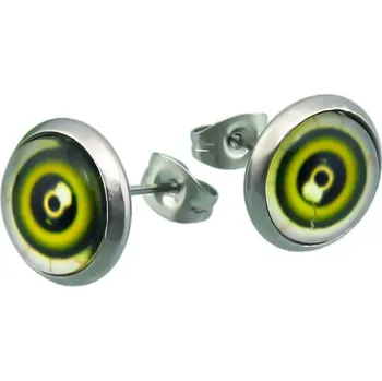 Náušnice Náušnice s barevným motivem, průměr 12 mm, hmotnost 2 g, moderní design.