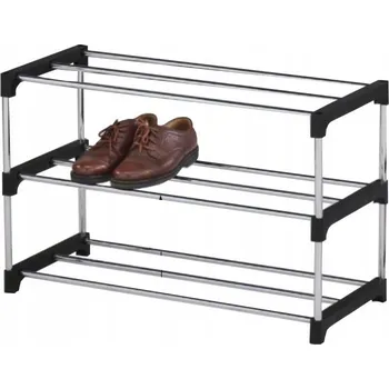 Botník Botník Kondela 80 x 49,5 x 31 cm stříbrná