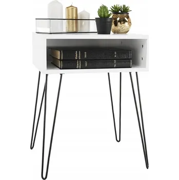 Noční stolek Noční stolek Honej - bílá/černá