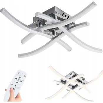 ZÁVĚSNÉ STROPNÍ SVÍTIDLO STROPNÍ SVÍTIDLO LED LUSTR 48W 3 BARVY SVĚTLA 3000K-6000K