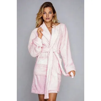 Dámský župan Dámský hřejivý župan Paleo světle růžový M