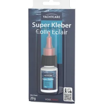 Průmyslové lepidlo Vteřinové lepidlo YACHTCARE Super Kleber PRŮHLEDNÝ 20G