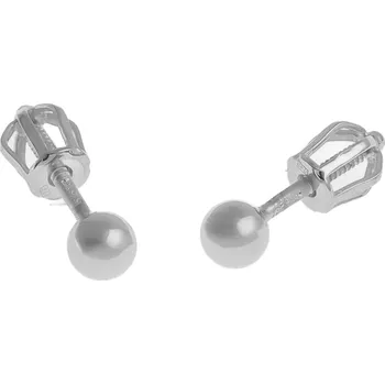 Náušnice Argento 66740 Stříbrné náušnice - kulky, průměr 4 mm