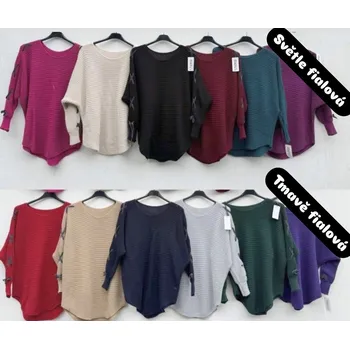 Dámské oblečení Svetřík INPUT Barva: Fialová