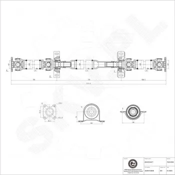 Hnací hřídel Mercedes Viano A6394103606 ESEN SKV
