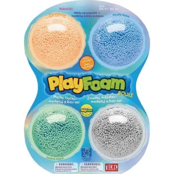 Modelovací hmota PlayFoam® 4pack-B Modelína/Plastelína kuličková 4 barvy na kartě 18x27x4cm
