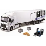 Bburago 1:43 MB Actros SEDIS Logistics with Forklift and accesories