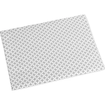 Polštář Polštářek pro kojence do postýlky kosočtevrce - šedá, bílá 42x32 cm - tenký