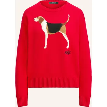 Dámský svetr Lauren Ralph Lauren Dámský Svetr, červená / hnědá / krémová, 34