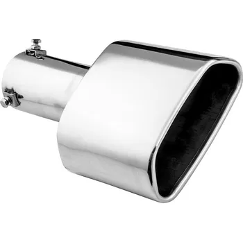 Koncovka výfuku ASSO koncovka výfuku nerezová lichoběžníková, vnější průměr 155 × 70 mm, délka 200 mm