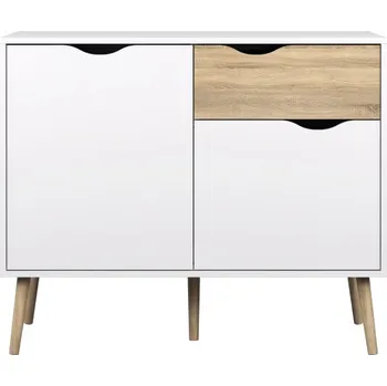 Komoda Komoda Kondela 98,1 x 39,1 x 81 cm, bílá matná