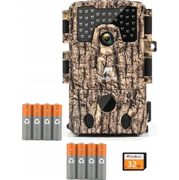 Bezpečnostní kamera KAMERA MYŚLIWSKA 48MP 4K NOČNÍ VIDĚNÍ 850 NM DOSAH 18 M SD 32 GB 8AA