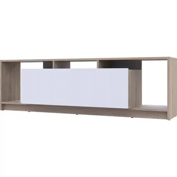 Televizní stolek TV stolek Ulfet U1 - dub sonoma / bílá